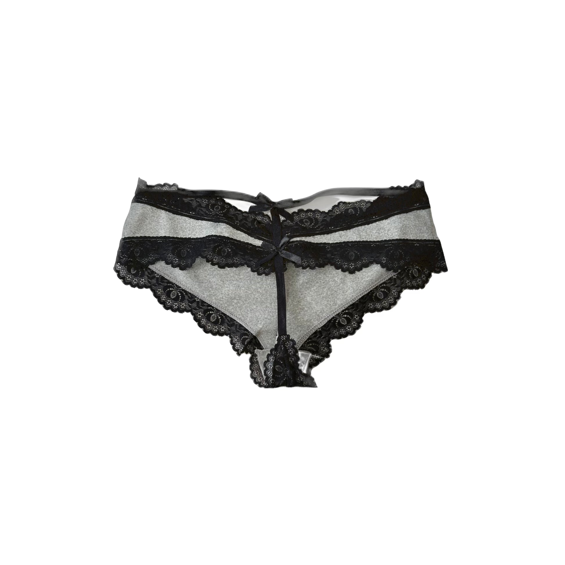 Gray Slit Back Lace Panties w/ Polaroid – Mei's Closet